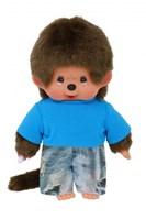 Monchhichi knuffel jongen street fashion pluche pop 20cm