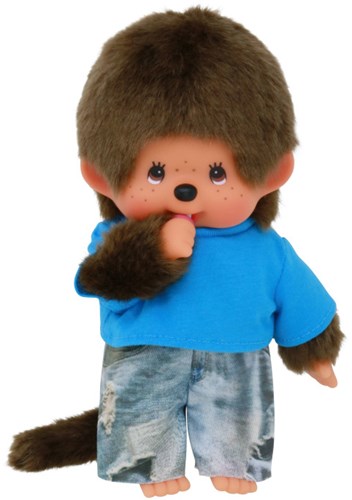 Monchhichi knuffel jongen street fashion pluche pop 20cm-3