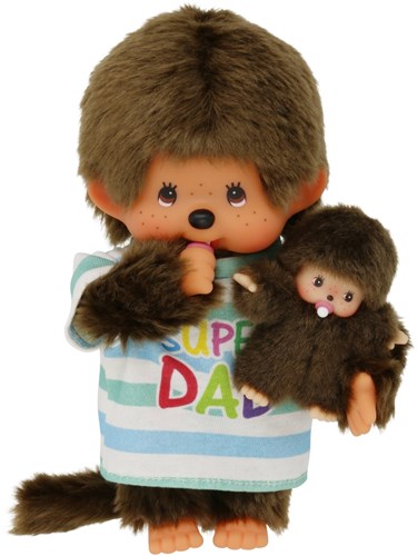 Monchhichi knuffel Super Dad jongen pop 20cm pluche speelgoed-2