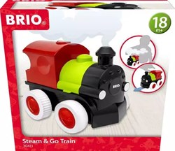 Brio houten stoomtrein speelgoed - Steam & Go Train - FSC gecertificeerd