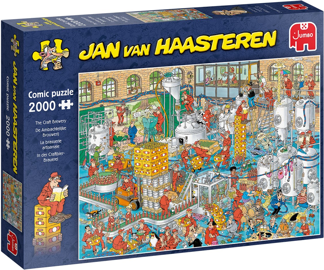 Slepen Trappenhuis Minister Jumbo Jan van Haasteren puzzel De Ambachtelijke Brouwerij - 2000 stukjes