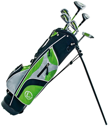 Longridge junior golfset Challenger 12+ jaar - 6 clubs - zwart/groen - golf
