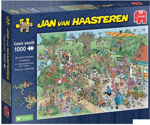 Jumbo legpuzzel Big Garden Birdwatch Jan van Haasteren 1000 stukjes-2