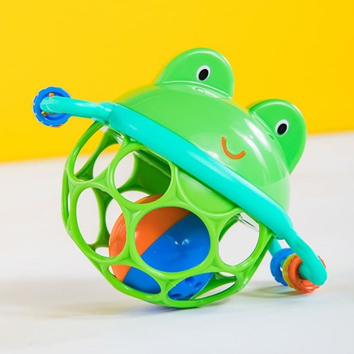 Oball activiteitenspeeltje Rinkel & Schud Kikker voor baby's-3