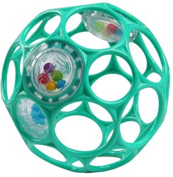 Oball Rammelaar baby speelgoed - Groen Blauw - Flexibel en licht
