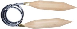 KnitPro rondbreinaalden Jumbo Birch 120cm 20.00mm voor grote projecten