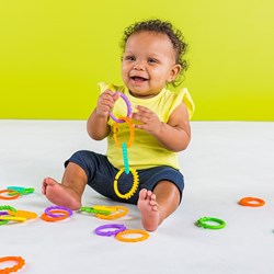Bright Starts speelgoed Lots of Links kleurrijke speelringen baby