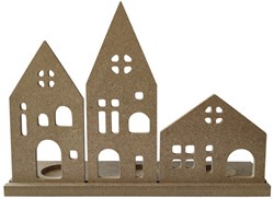 Gomille kaarshouder Scandinavische huizen decoratie MDF multicolor
