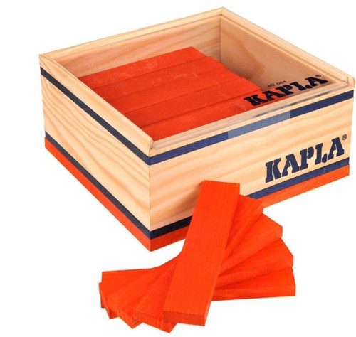 Kapla  houten bouwplankjes 40 oranje