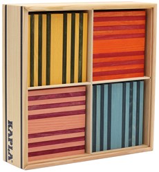 Kapla bouwset - 100 plankjes in 8 kleuren - OCTOCOLOR houten speelgoed