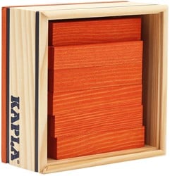 Kapla Kapla 40 VIERKANTEN Gekleurde plankjes oranje