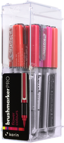 Karin Karin Brushmarker Pro Set Flower 12 stuks