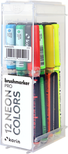 Karin Karin Brushmarker Pro Set Neon 12 stuks