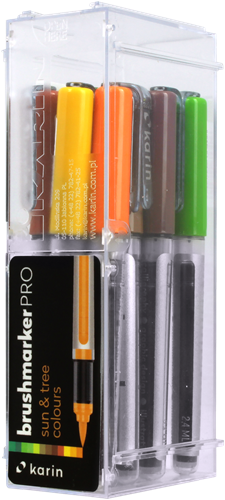 Karin Karin Brushmarker Pro Set Sun and Tree 12 stuks