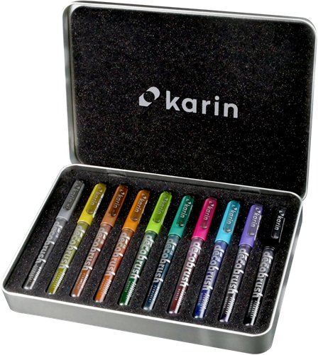 Karin Karin Deco Brushmarker Metallic Box 10 stuks
