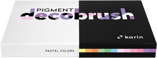 Karin Karin Deco Brushmarker Pigment Collection 12 stuks Pastel