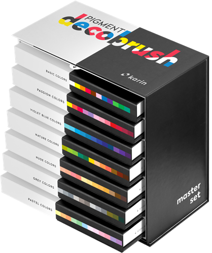 Karin Karin Deco Brushmarker Pigment Master Set 84 stuks