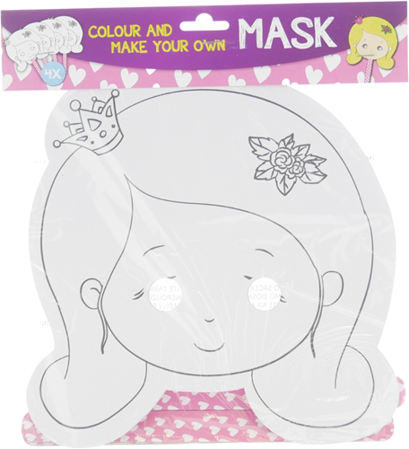 Wins Holland Wins Kartonnen Maskers Prinsessen 4 stuks