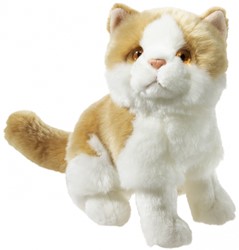 Heunec Kat wit-bruin (24cm)
