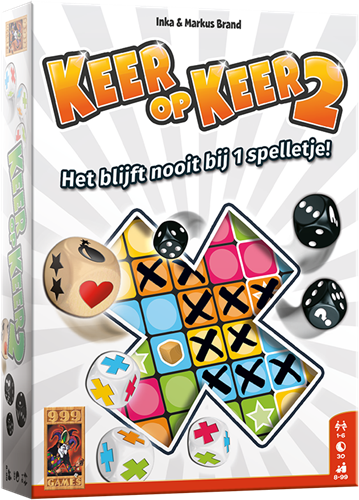 999 Games dobbelspel Keer op Keer 2 - Roll & Write spel 8+ strategie