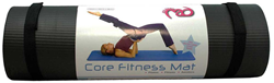 Fitness-Mad fitnessmat 10mm zwart Pilates en workout mat 182x58cm