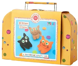 Buttonbag knutselset katten naaien - creatieve hobbyset voor kinderen