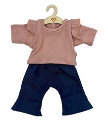 Hollie poppenkleding jeans set - stijlvolle outfit voor poppen