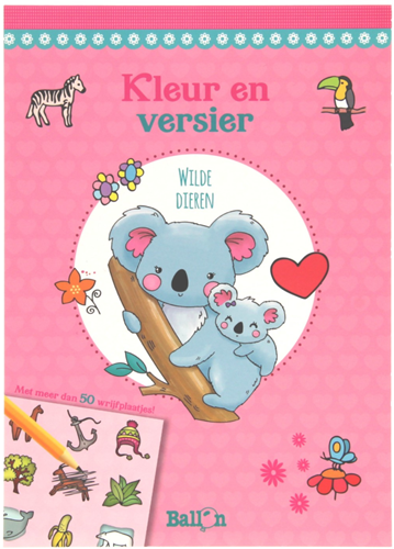 Wins Holland Wins Kleur en Versier Blok A5 Wilde Dieren 32 vel