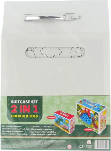 Wins Holland Wins Kleur je eigen 2-in-1 koffer Dino