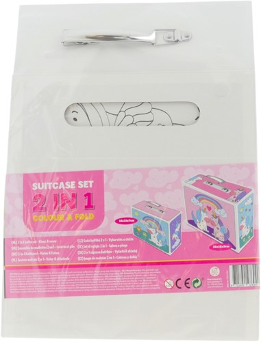 Wins Holland Wins Kleur je eigen 2-in-1 koffer Unicorn