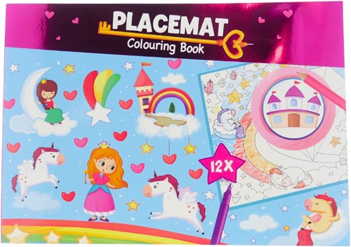 Wins Holland Wins Kleurboek Unicorn Placemats 42x30 cm