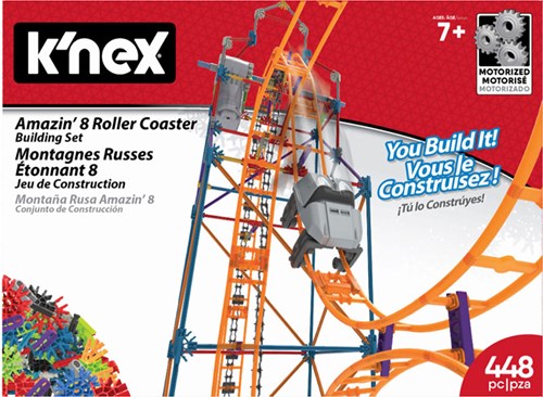 K'nex achtbaan bouwset - Amazin 8 rollercoaster STEM speelgoed
