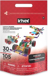 K'nex bouwset voertuigen - Custom Cruisers 105-delig met opbergtas