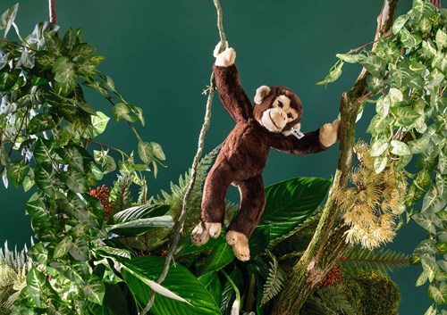 Steiff knuffel chimpansee Koko donkerbruin pluche 35 cm-3