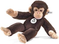 Steiff knuffel chimpansee Koko donkerbruin pluche 35 cm-2