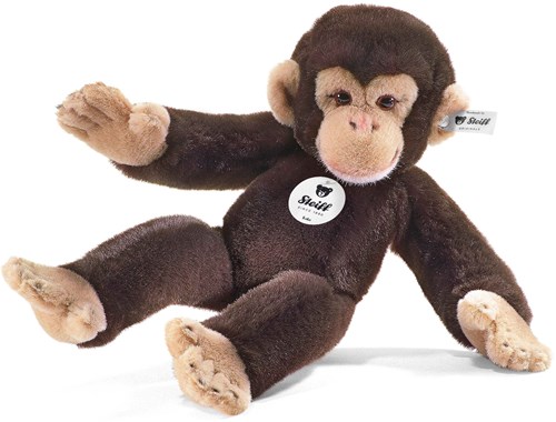 Steiff knuffel chimpansee Koko donkerbruin pluche 35 cm-2