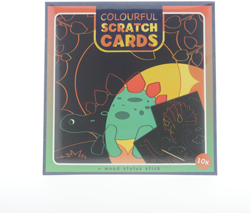Wins Holland Wins Krasfolie Set 20x20 cm Dinosaurussen