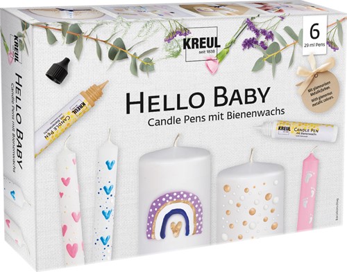 Kreul Kreul Kaarsenverf Set 6x29 ml Hello Baby