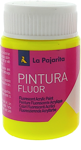 La Pajarita La Pajarita Fluor Acrylverf Geel 35 ml