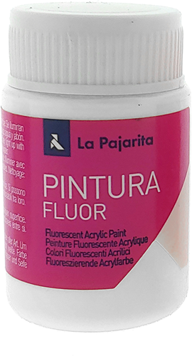 La Pajarita La Pajarita Fluor Acrylverf Wit 35 ml