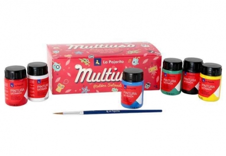 La Pajarita La Pajarita Satijnverf Set Primair 6x35 ml