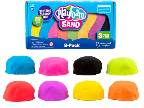 Learning Resources sensorisch speelgoed Playfoam Sand 8-Pack multicolour
