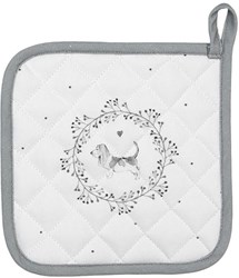 Clayre & Eef Pannenlap hond 20x20cm