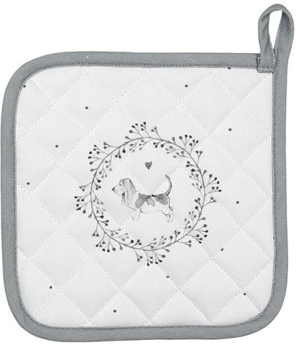 Clayre & Eef Pannenlap hond 20x20cm