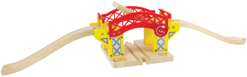 BigJigs houten treinbaan hefbrug - speelgoed brug voor treinset-2