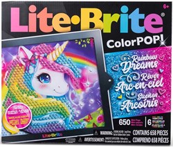 Basic Fun lichtbord speelgoed regenboog creatief - Lite Brite Colorpop