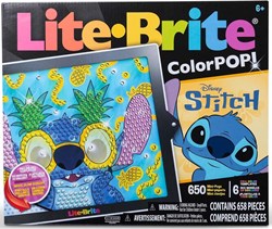 Basic Fun lichtbord speelgoed LITE BRITE Colorpop Stitch multicolor