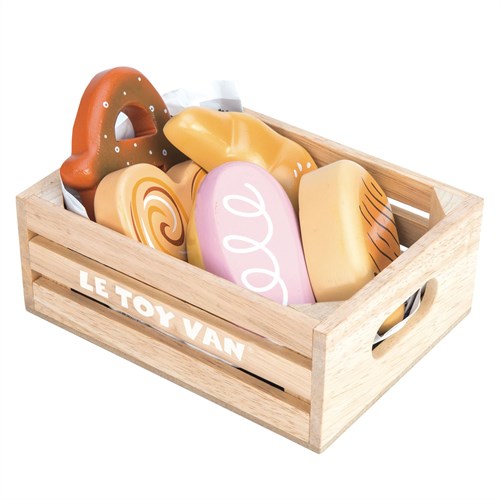 Le Toy Van houten bakkerskrat speelgoed - marktkraam accessoires