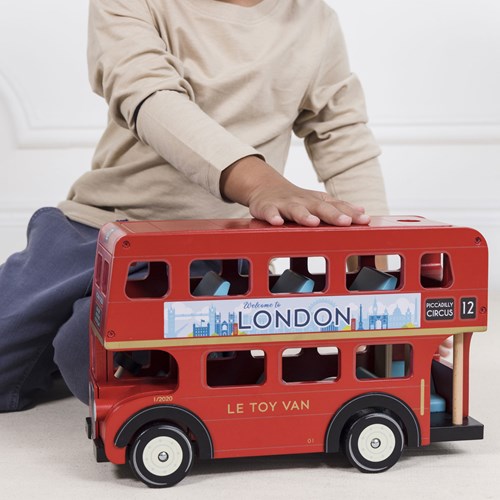 Le Toy Van houten speelgoed London bus - FSC 100% - dubbeldekker-2