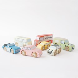 Le Toy Van houten speelgoedauto's vintage set FSC 100% duurzaam